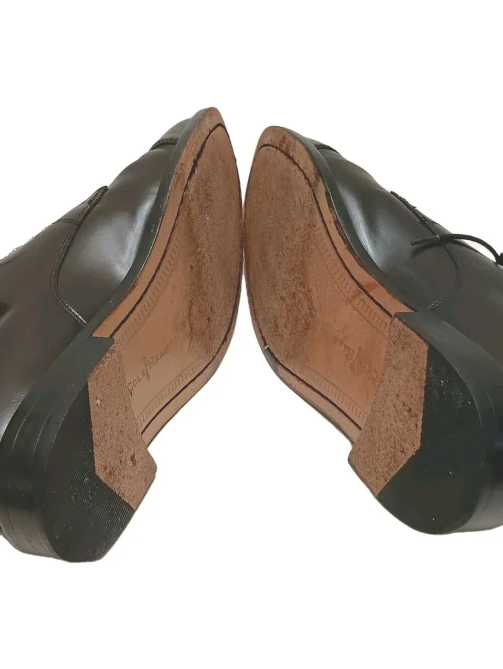 Cole Haan Mens Caldwell C02702 Burgundy Leather Oxford Dress Shoes Size 10.5 D